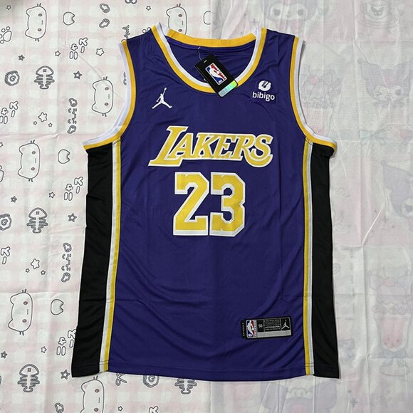 NBA Los Angeles Lakers LeBron James #23 Purple Jersey - Picture 1 of 6